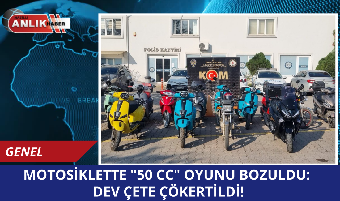 Yasal boşlukları kullanarak düşük silindir hacimli motosikletleri modifiye eden ve