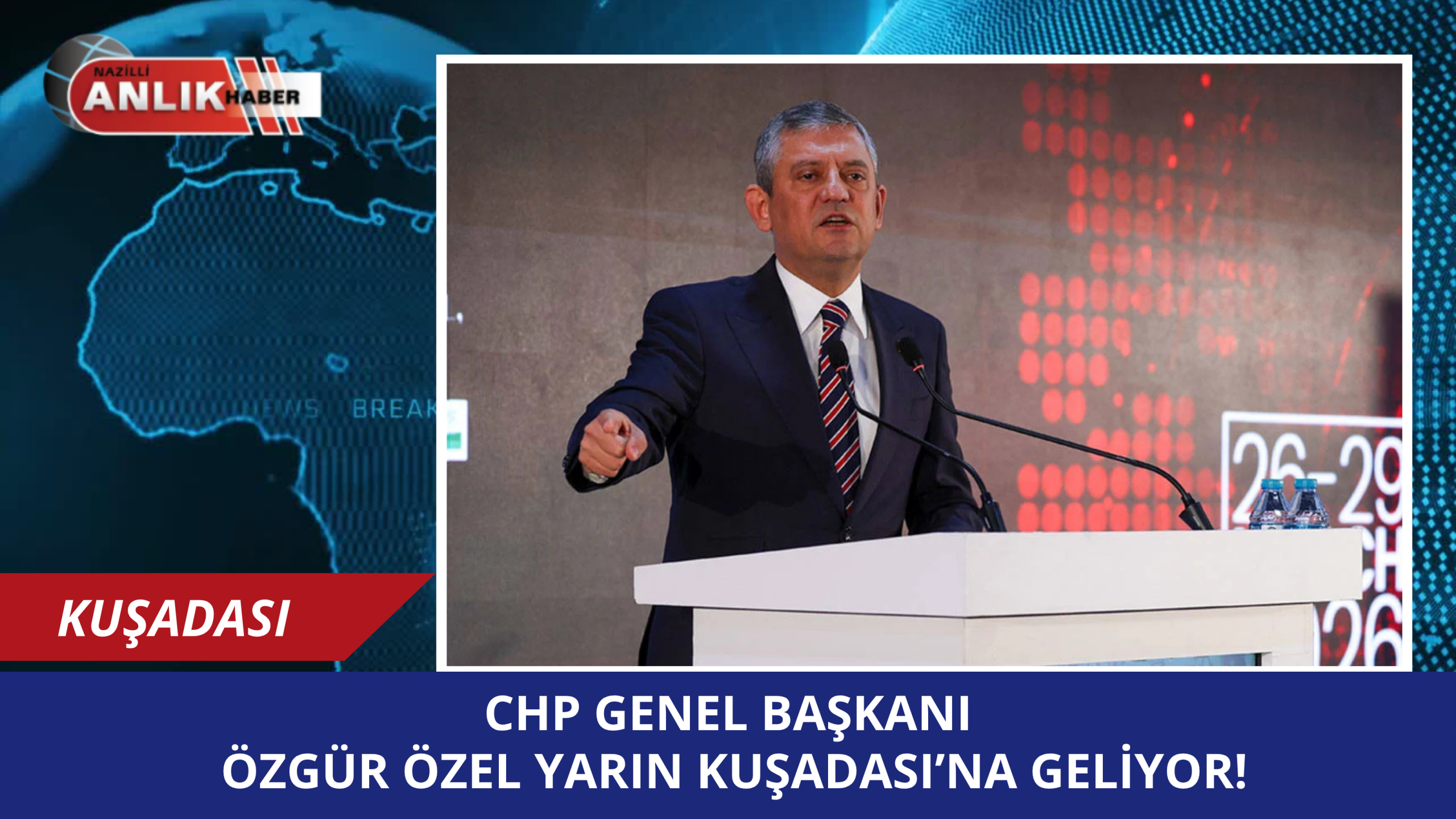 Cumhuriyet Halk Partisi (CHP) Genel Başkanı Özgür Özel, Kuşadası Belediye