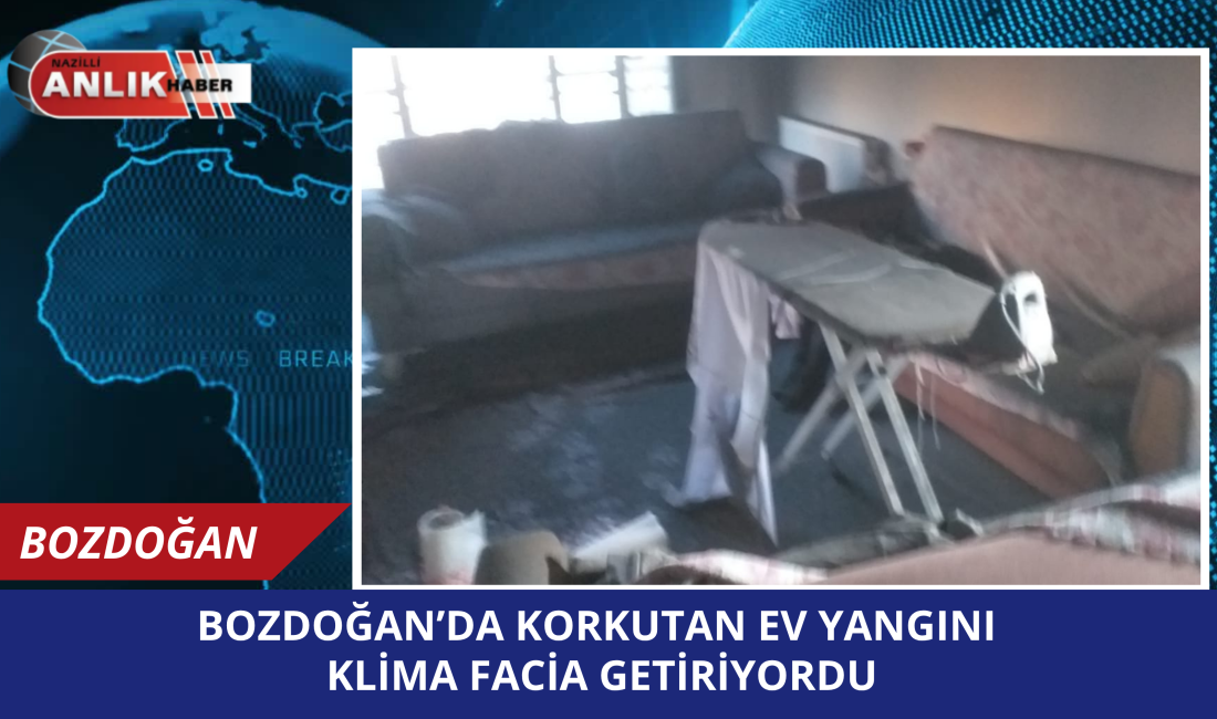 AYDIN – Bozdoğan ilçesine bağlı Hisar Mahallesi’nde sabah saatlerinde bir