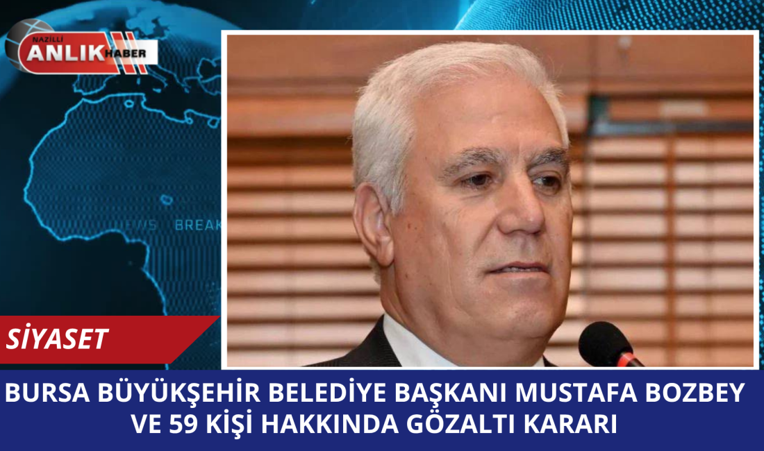 BURSA – Bursa Büyükşehir Belediye Başkanı Mustafa Bozbey ve beraberindeki