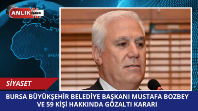 BURSA – Bursa Büyükşehir Belediye Başkanı Mustafa Bozbey ve beraberindeki