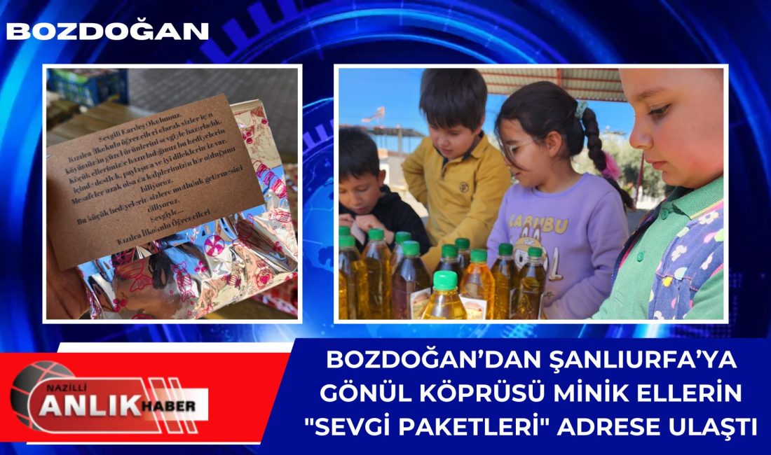 Bozdoğan Kızılca İlkokulu öğrencileri, “Kardeş Okul” projesiyle Ege’nin bereketini ve