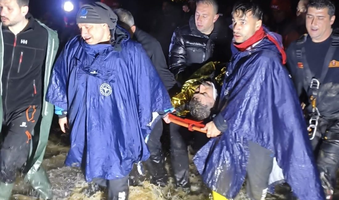 Aydın’ın Nazilli ilçesinde sağanak yağış