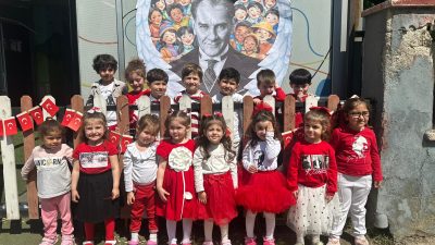 Efeler Belediyesi Gündüz Bakımevlerinde eğitim gören minik öğrenciler, 23 Nisan