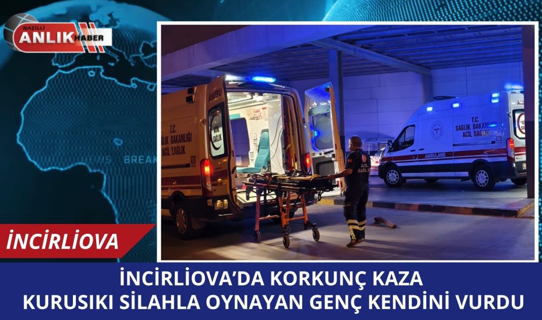 Aydın’ın İncirliova ilçesinde, kurusıkı tabancayla oynayan 16 yaşındaki bir genç,