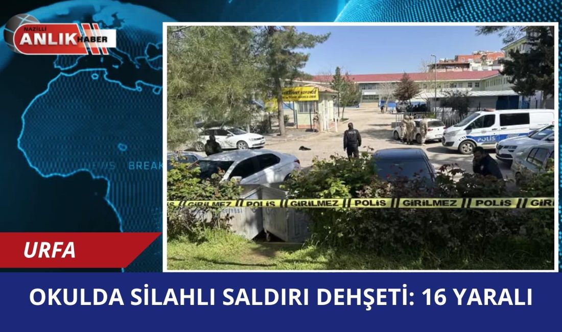 Şanlıurfa’nın Siverek ilçesinde bir lisede eski öğrenci tarafından gerçekleştirilen pompalı