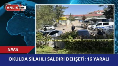 Şanlıurfa’nın Siverek ilçesinde bir lisede eski öğrenci tarafından gerçekleştirilen pompalı