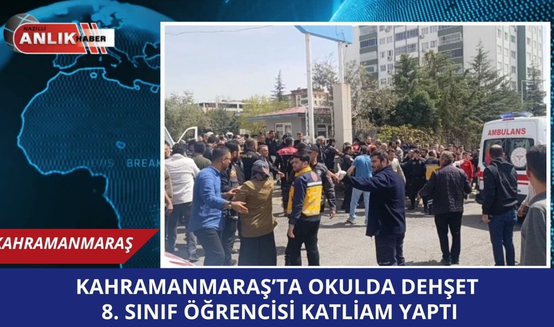 Kahramanmaraş’ta bulunan Ayser Çalık Ortaokulu, bugün sabah saatlerinde bir öğrencinin
