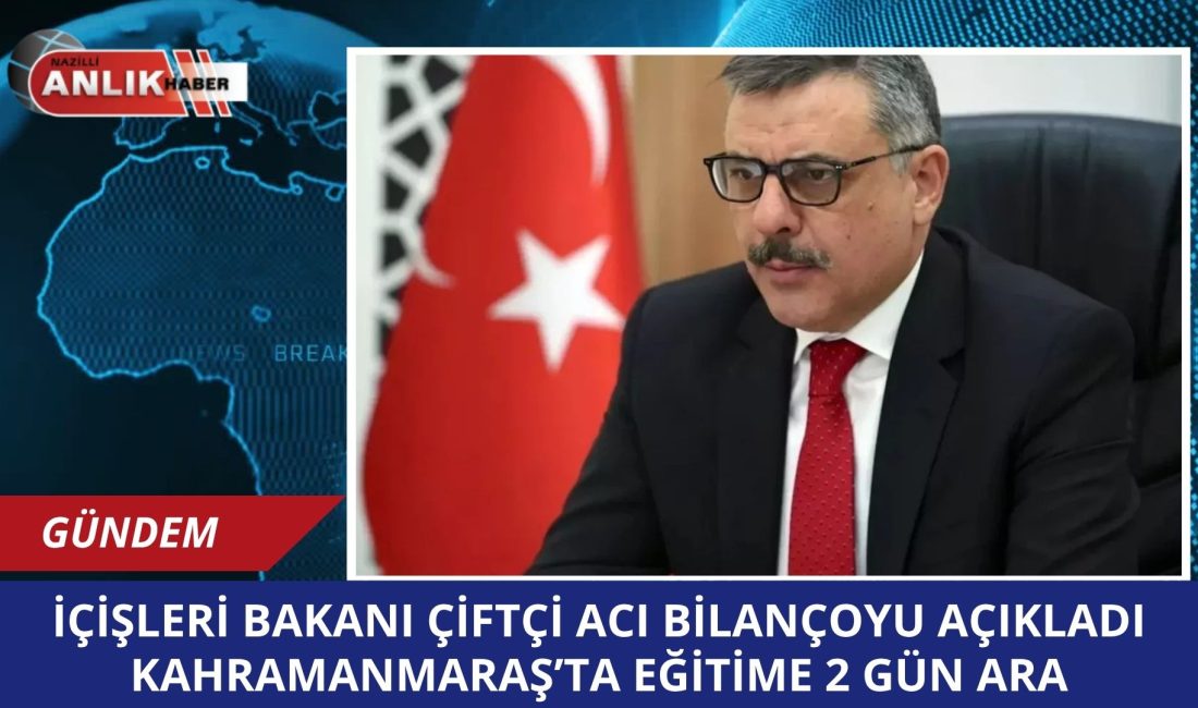 Kahramanmaraş’taki Ayser Çalık Ortaokulu’nda meydana gelen silahlı saldırının ardından İçişleri