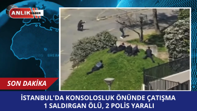 İSTANBUL – Beşiktaş’ta bulunan İsrail Başkonsolosluğu önünde öğle saatlerinde silah