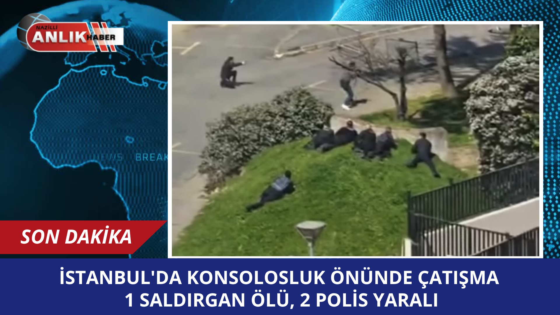 İSTANBUL – Beşiktaş’ta bulunan İsrail Başkonsolosluğu önünde öğle saatlerinde silah