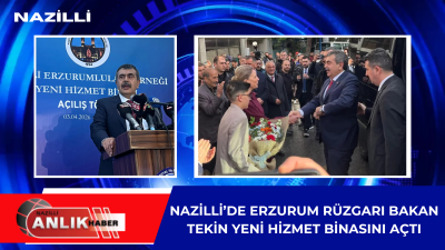 NAZİLLİ – Milli Eğitim Bakanı Yusuf Tekin, Aydın programının odak