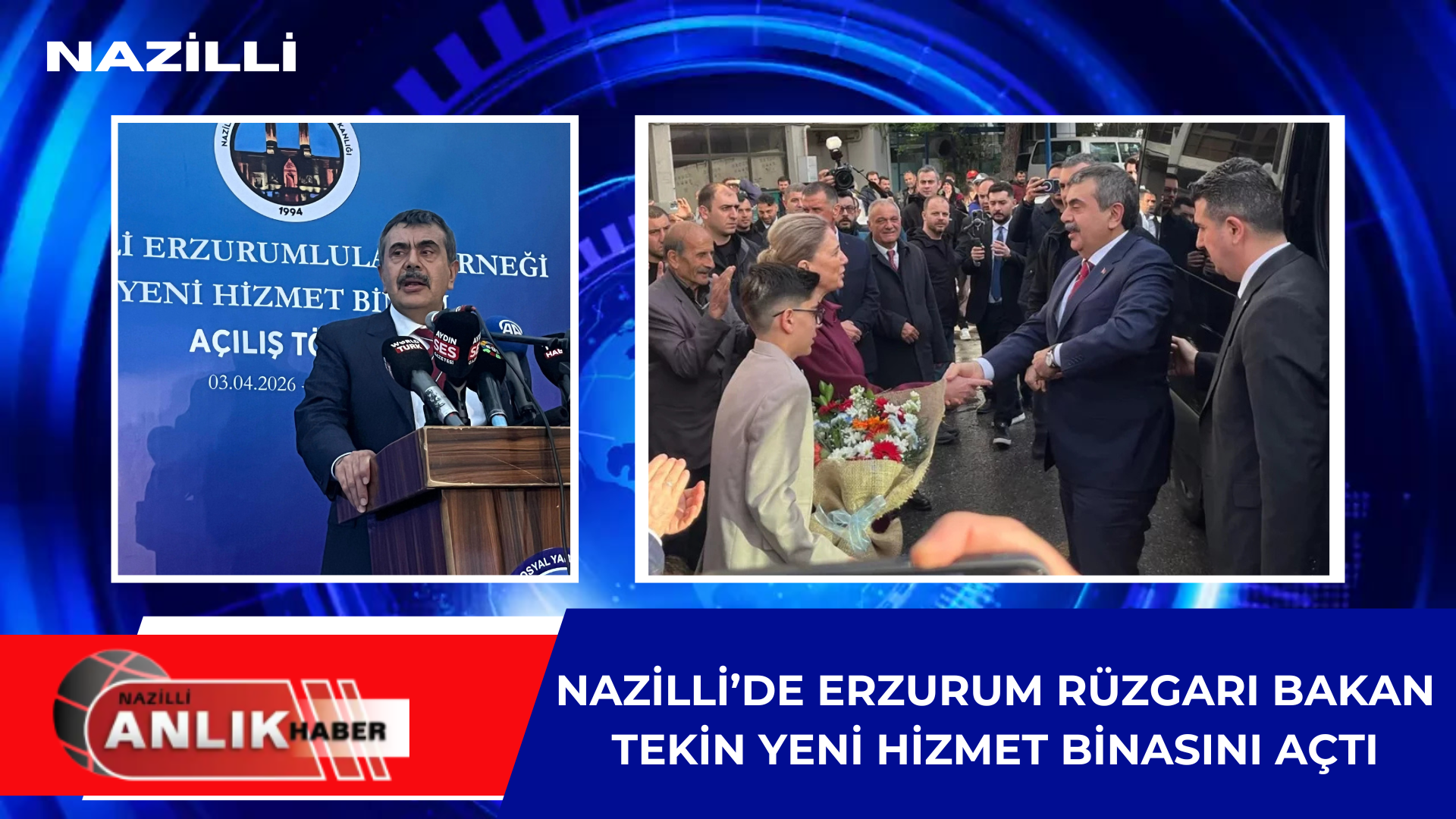 NAZİLLİ – Milli Eğitim Bakanı Yusuf Tekin, Aydın programının odak