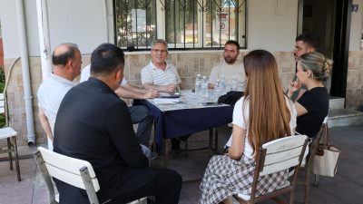 Nazilli Belediye Başkanı Dr. Ertuğrul Tetik, saha çalışmaları kapsamında Çatak,