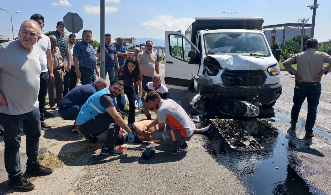 Aydın’ın Nazilli ilçesinde, kırmızı ışık ihlali yaptığı ileri sürülen motosiklete