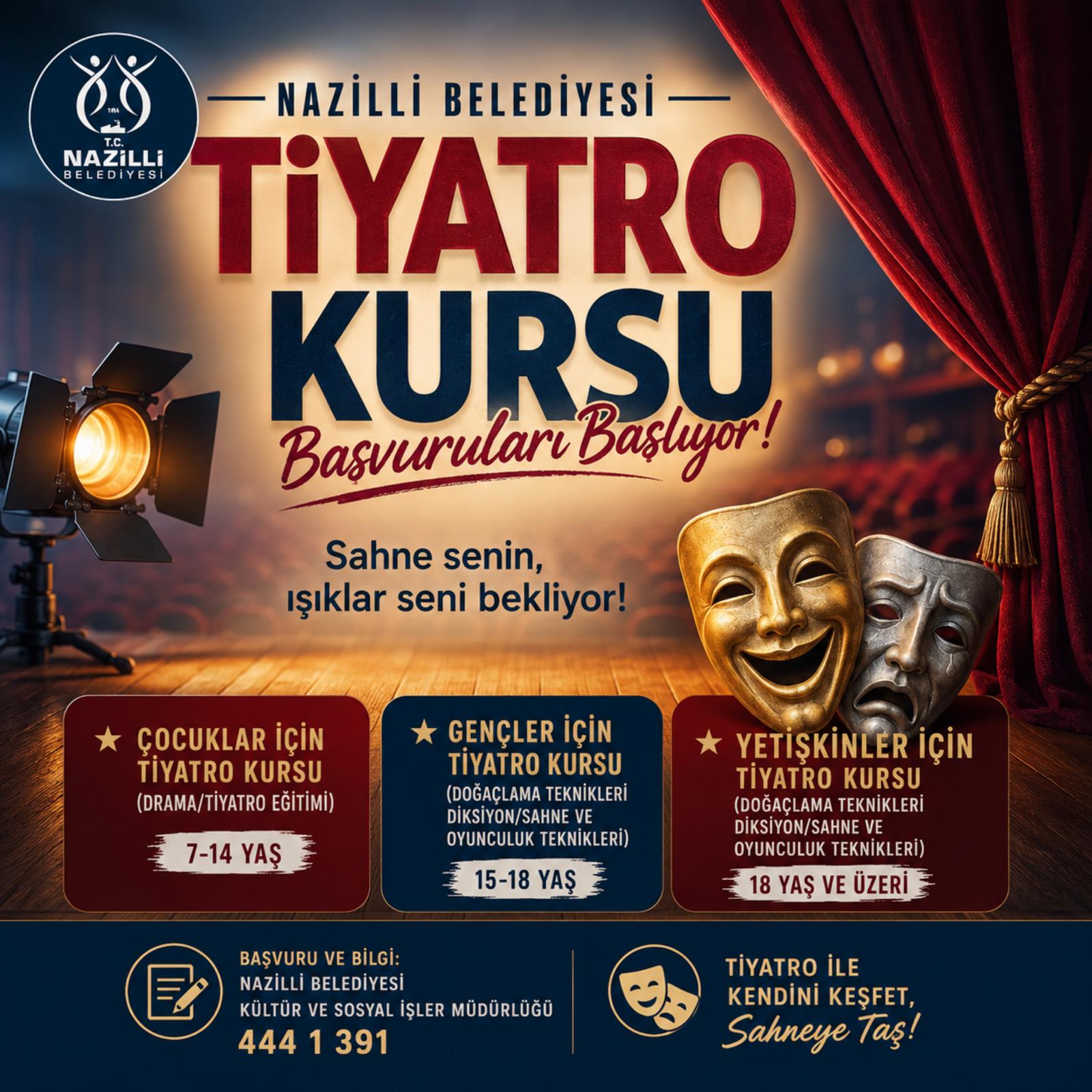 Nazilli Belediyesi, sosyal ve kültürel belediyecilik çalışmaları kapsamında vatandaşların sanatsal